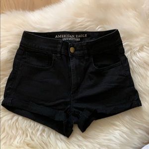Black high waisted shorts